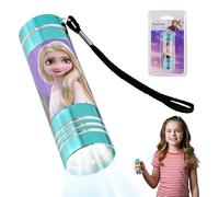 SRV Hub Lampe torche à 9 LED La Reine des Neiges, mini lampes de poche en aluminium bleu ciel de 8,7 cm avec lanière, le nouveau modèle de vente, veilleuses de poche pour les urgences extérieures
