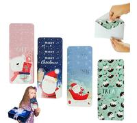SRV Hub Lot de 12 cartes de vœux imprimées de Noël - 16 cm | Enveloppes en papier pour cartes de vœux de Noël | Portefeuilles de Noël festifs, cartes de paiement pour enfants de 3 ans et plus