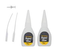 SRV Hub® Lot de 5 adhésifs puissants tout usage, super colle instantanée pour divers matériaux, ultra résistante, colle instantanée multi-usage, colle transparente facile à utiliser (2 super colle)