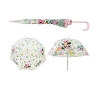 SRV Hub Parapluie classique en PVC pour enfants filles et garçons, 8 panneaux de personnages de dessin animé, unisexe, enfants de 3 ans et plus | Transparent, minnie mouse, Única, Moderne