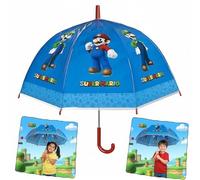 SRV Hub Parapluie dôme pour enfants de 3 à 7 ans, parapluie à bâton coupe-vent en PVC transparent avec poignée incurvée, parapluie léger de protection contre la pluie pour garçons et filles, école