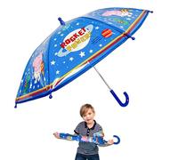 SRV Hub Parapluie pour Enfants - Motif George Amusant - Coupe-Vent, imperméable et léger avec poignée adaptée aux Enfants | Polyester PVC Durable pour garçons âgés de 3 à 7 Ans