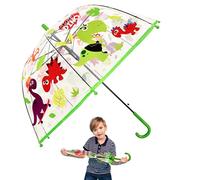 SRV Hub Parapluie transparent pour enfants à partir de 3 ans, Crazy Dino, M