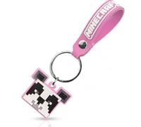 SRV Hub Porte-clés sous licence Minecraft - Porte-clés 2D en PVC souple pour enfants, joli pendentif sac à dos, accessoires de joueur, cadeaux de fête, cadeaux d'anniversaire pour garçons et filles
