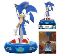 SRV Hub Veilleuse LED Sonic 3D pour enfants - Lampe de table à piles pour chambre de garçon, lampe de chevet pour chambre d'enfant, lampe de bureau pour garçons, cadeaux de Noël pour enfants à partir