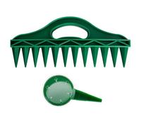 Srvauyea 2 Pièces Distributeur de Graines Semis, 12 Trous Semoir à Graines Manuel Semence, Distributeur de Semences à Creuser dans Le Sol, Planteuse Manuelle Precision pour Ferme de Légumes de Jardin