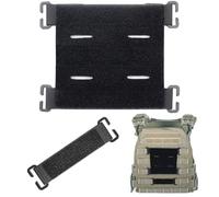 Srvauyea 2 Pièces Patchs Molle, Attaches Molle Tactiques, Accessoires de Sac à Dos Tactique, Bandes Tactiques Molle, Adaptateurs Velcro Patch Tactique pour Gilet Tactique de Sac à Dos Extérieur