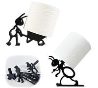 Srvauyea Lot de 2 Porte-Rouleaux de Papier Toilette avec Motif Fourmis, Whimsical Ant Design,DéCoration de Salle de Bain Mignonne pour Cuisine for Guest House Daily Use