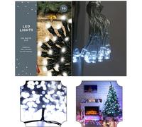 SRVertex Lot de 20 guirlandes lumineuses LED à piles pour Nouvel An, fil de câble de 30 cm, éclairage décoratif pour Noël, anniversaire, Saint-Valentin, fête, extérieur et intérieur