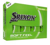 Srixon Balles de golf Soft Feel Brite – Haute visibilité, toucher ultra-doux – Orange/Rouge/Vert