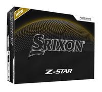 Srixon Balle de golf Z-Star 9 - Distance & Spin extrêmes, Noyau FastLayer DG Core 2.0, Blanc/Jaune
