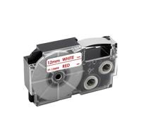 SRxBKC 1PCS XR 12WE Table Étiquette Compatible avec 12 mm XR 12yw Compatible avec KL 60 KL 60SR KL 120 Label Imprimante(Red on White)