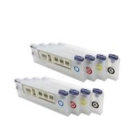 SRxBKC 220 ML de réservoir Rechargeable Cartouche en Vrac Système d'encre en Vrac Compatible avec Roland VS-640i BN-20 VS-540I VS-300I VS-420 VP-500I SJ-745(8 Cartridge)