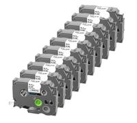 SRxBKC 5pk 10pk HSE231 Compatible avec HSE-211 221 241 251 631 611 621 Le Ruban enveloppe rétractable Fonctionne avec l'imprimante Thermique(11.7mm HSe231-10PK)