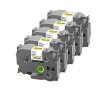 SRxBKC 5pk 10pk HSE231 Compatible avec HSE-211 221 241 251 631 611 621 Le Ruban enveloppe rétractable Fonctionne avec l'imprimante Thermique(17.7mm HSe641-5PK)