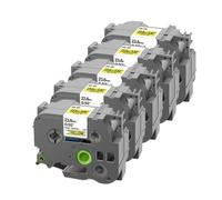 SRxBKC 5pk 10pk HSE231 Compatible avec HSE-211 221 241 251 631 611 621 Le Ruban enveloppe rétractable Fonctionne avec l'imprimante Thermique(23.7mm HSe651-5PK)