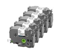 SRxBKC 5pk 10pk HSE231 Compatible avec HSE-211 221 241 251 631 611 621 Le Ruban enveloppe rétractable Fonctionne avec l'imprimante Thermique(17.7mm HSe241-5PK)