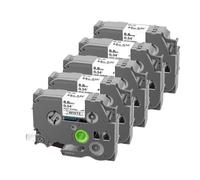 SRxBKC 5pk 10pk HSE231 Compatible avec HSE-211 221 241 251 631 611 621 Le Ruban enveloppe rétractable Fonctionne avec l'imprimante Thermique(8.8mm HSe221-5PK)