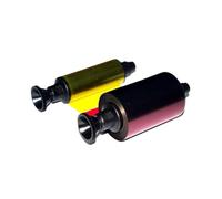 SRxBKC Ruban d'imprimante R3011 YMCKO 200, Rouleau d'impression Compatible avec l'imprimante de Cartes Pebble3 Pebble4