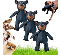 SRXY Pets Dog Toys - 2025 New Bear for Heavy Chewers,Indestructible Bear Dog Toy for Aggressive Chewers,Durable Heavy-Duty Pet Toy for Large Breeds (3PCS)