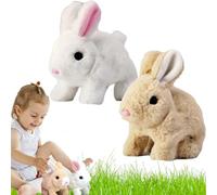 SRXY Rabbit,Interactive Rabbit,Interactive Electric Plush Rabbits (2PCS A)