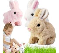 SRXY Rabbit,Interactive Rabbit,Interactive Electric Plush Rabbits (Brown)