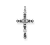 SRZR Maori Iconic Ornementation Croix Pendentif, Argent Sterling 925 Pendentif Collier Accessoires Fine Jewelry Europe Ethno Anniversaire Anniversaire Cadeau De Noël for Femme Hommes Filles