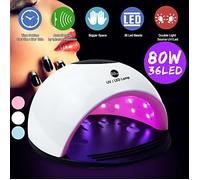 ss-33-TEMPSA 80W Séchoir à Ongles 36 LED Lampe UV Rapide Blanchiment Appareil de Photothérapie Manucure 220V BLANC