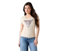 GUESS T-shirt mastic / marron / noir, Taille L