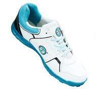 SS Josh Cricket Shoes (Color: White & Sea Green, Size: UK5/ US6/ EU39) | for Mens & Boys | Material: PU & Mesh | Lightweight and Durable Long Lasting Performance