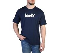 Ss Relaxed Fit Tee T-Shirt Homme Poster Logo Dress Blues (Bleu) M