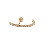 SS1 1PCS 925 STERLING Silver Luxury Bling Piercing Pendientes For Women Lovers 'Day's Day's Day Cartilage Stud Moucles d'oreilles Fine Bijoux TL0413