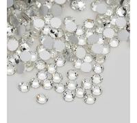 SS3-SS34 Strass en verre multicolores ronds à paillettes en cristal à dos plat à coller sur des pierres pour nail art DIY-Crystal-SS30-288Pcs