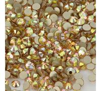 SS3-SS60 métal lumière du soleil verre Flatback Strass paillettes or Base Non correcteur Strass Strass pour bricolage artisanat robe décoration Lumière du soleil métallique