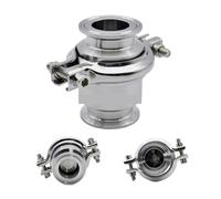 SS304/316L Clapet anti-retour sanitaire à trois colliers de serrage 19-102 mm (3,8 "-10,2 cm) Vertical One Way Flow Anti-Retour, pour équipement de brassage/produits laitiers (virole 63 mm 77,5)