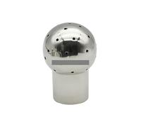 SS304 Stainless Steel CIP Fixed Spray Ball Head 1/2" BSPT Female Thread Tank Cleaning Nozzle 360°Rotary Washing