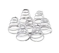 SS304 Stainless Steel Conical Compression Spring - Customizable Wire Diameter 0.4mm to 2mm(1PC 1.2 x 11.5/18 x 20-5.5)
