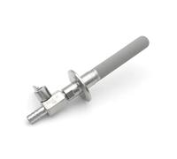 SS316L Pierre de carbonatation Tri Clamp 50,5 mm Acier inoxydable 1/4" NPT Filtre à gaz for bière Homebrew Aération avec tuyau cannelé de 12,7 mm(12 inch with valve)