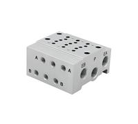 SS5Y3-41 Series 5 Port Solenoid Valve Body Ported Manifold For Solenoid Valves SY3140 SY3240 Air Exhaust(SS5Y3-41-05)