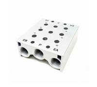 SS5Y3 SS5Y5 SS5Y7 SS5Y Type plaque de soupape Base électrovannes pneumatiques collecteur d'échappement d'air avec accessoires(7F,SS5Y3)