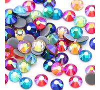 SS6-SS30 Multicolore Cristal AB Hot Fix Strass Cristal Super Paillettes Fer Sur Strass Pour Nail Art Tissu Garment-Mix Couleurs AB, SS6-SS30 Mix 1200pcs