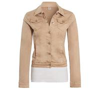 SS7 Femme Veste en Jean, Coupe Slim Extensible