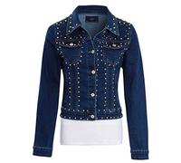 SS7 Femme Veste en Jean ornée de Clous