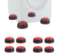 Ssa300Rd Lot De 8 Pieds D'Enceinte Pour 2 Boîtes, Amortisseurs De Vibrations, Haut-Parleurs, Absorbeur De Résonance En Rouge