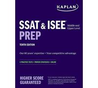 SSAT ISEE Middle Upper Level Prep by Kaplan Test Prep Kaplan Test Prep (Auteur)