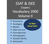 SSAT & ISEE (Upper) Vocabulary 2000 Volume II