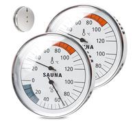 Ssauna Thermometre,2 Pièces Hygromètre Thermo,Thermomètre De Sauna,Thermomètre Hygromètre,Sauna 2 En 1 Hygrothermograph Pour Sauna,Bain De Vapeur,Bain,Température Et Humidité