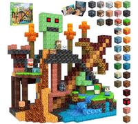 SSAWER Blocs de Construction Magnétiques, 100 Pièces Ensemble de Blocs Magnétiques pour Construire, Jouets Magnétiques Créatif pour Enfants Cadeau d'anniversaire (Monde Souterrain)