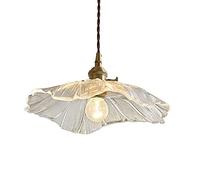 SSBHDM Lustre à tête Unique à vis E27, Lampe à Suspension en métal réglable en Hauteur, Suspension en Verre de Style Nordique, luminaires de décoration de Restaurant d'île de Cuisine