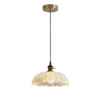 SSBHDM Suspension créative en verre en forme de pétale, culot E27, applique murale à une tête, lustre de style industriel moderne, luminaire décoratif pour chambre, salle à manger ou couloir